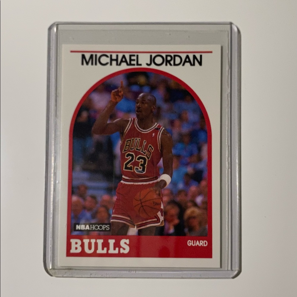 1989 NBA Hoops Michael Jordan Basketball #200 Card Chicago Bulls